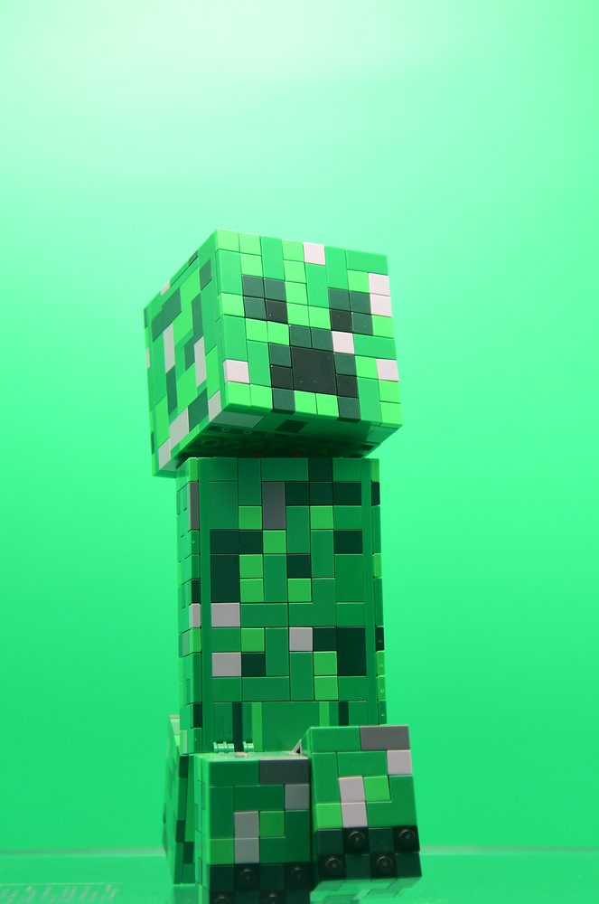 完成したレゴ マインクラフト クリーパー(21276)